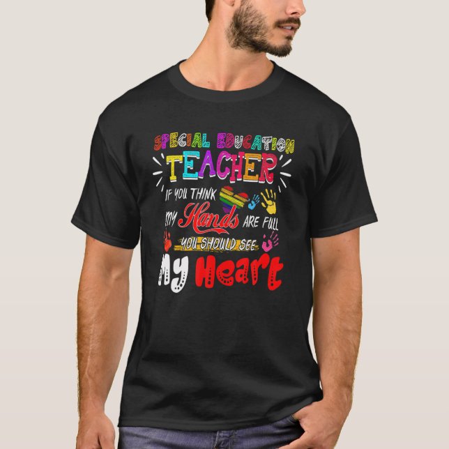 T-shirt Enseignant de l'éducation spéciale Escadrille SPED (Devant)