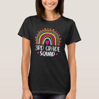 T-shirt Enseignant de l'équipe de 3e année Élève Arc-en-ci