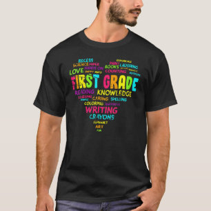 T-shirt Enseignant de l'équipe de première année Élève Cœu