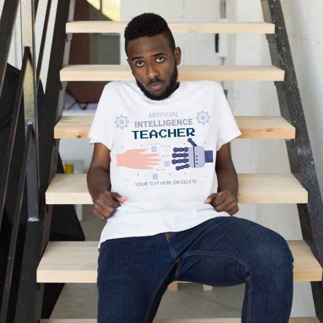 T-shirt Enseignant de l'intelligence artificielle - homme  (Créateur téléchargé)