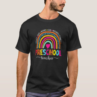 T-shirt Enseignant de maternelle enseigne l'amour inspire