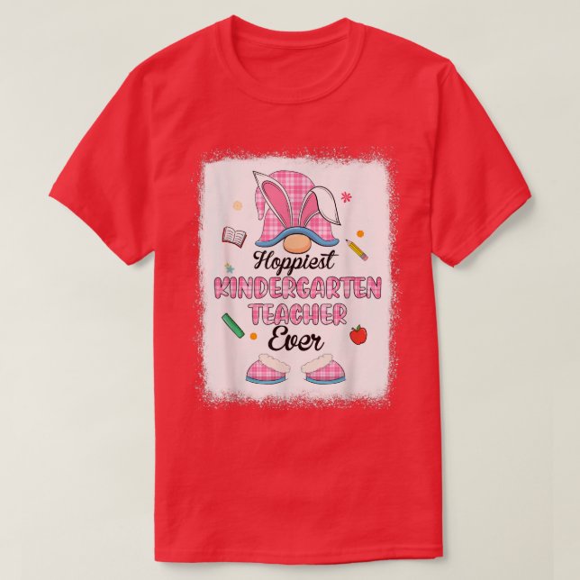 T-shirt Enseignant de maternelle le plus optimiste jamais  (Design devant)