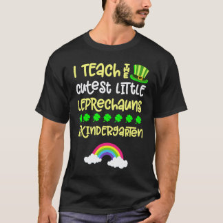 T-shirt Enseignant de maternelle Saint-Patrick Arc-en-ciel
