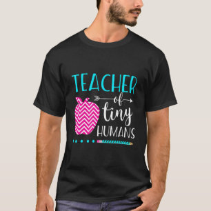 T-shirt Enseignant De Minuscules Humains Longtemps Sleeve
