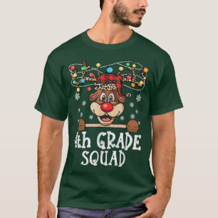 T-shirt Enseignant de Noël de l'équipe de rennes de 4e ann