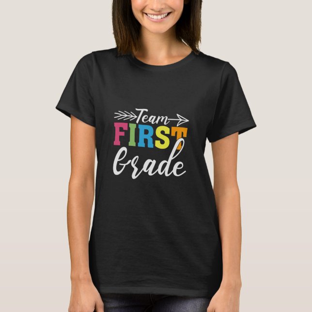 T-shirt Enseignant de première année de l'équipe (Devant)