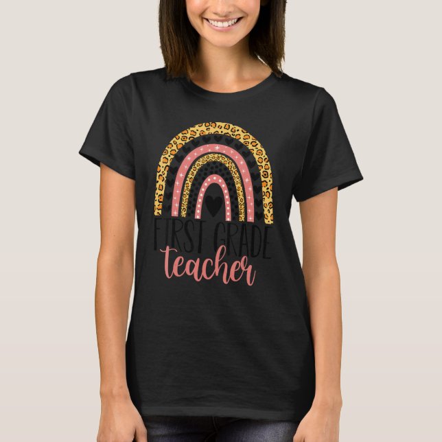 T-shirt Enseignant de première année Enseignant de 1re ann (Devant)