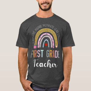 T-shirt Enseignant de première année enseigner l'amour Ins