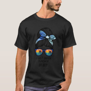 T-shirt Enseignant de première année hors service Beach ch