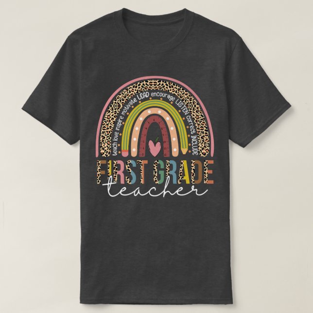 T-shirt Enseignant De Première Année Retour À L'École Drôl (Design devant)