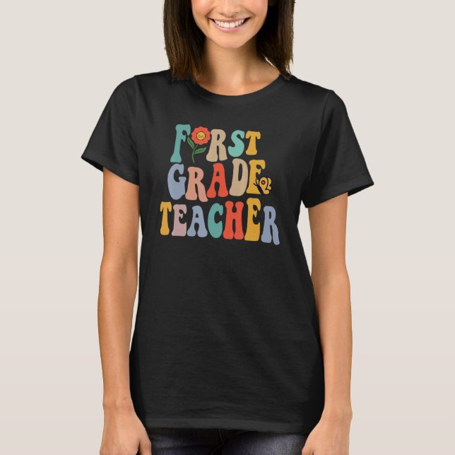 T-shirt Enseignant de première année retour à l'école ense (Devant)