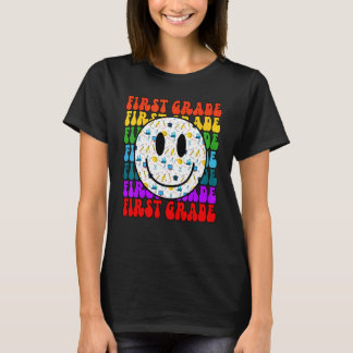 T-shirt Enseignant de première année visage heureux élève