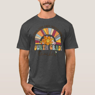 T-shirt Enseignant de quatrième année Rainbow Super 4e ann
