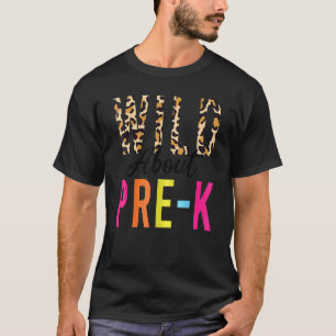 T-shirt Enseignant de rentrée scolaire Fou de léopard de p