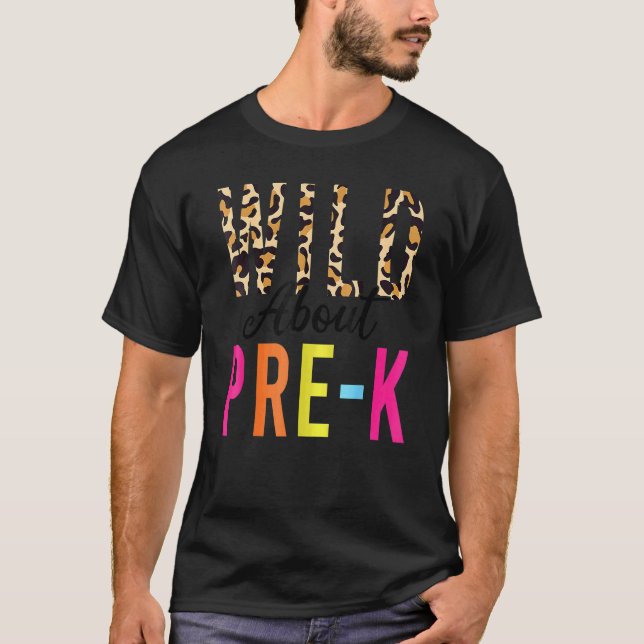 T-shirt Enseignant de rentrée scolaire Fou de léopard de p (Devant)