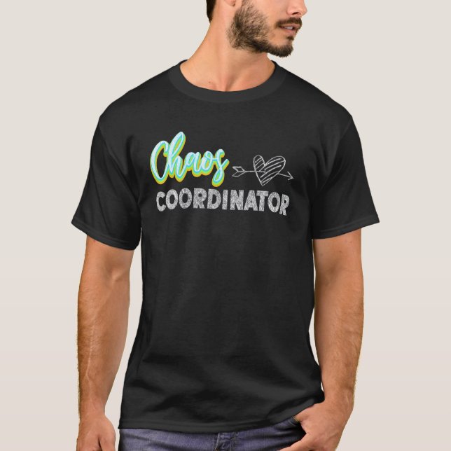 T-shirt Enseignant de services de garde Coordonnateur de c (Devant)