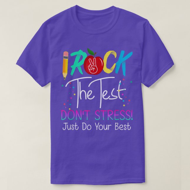 T-shirt Enseignant De Test Drôle Rocher L'Enseignement Tes (Design devant)
