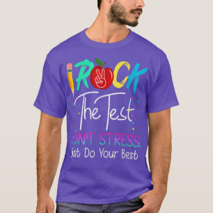 T-shirt Enseignant De Test Drôle Rocher L'Enseignement Tes