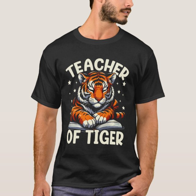 T-shirt Enseignant de Tigres - Embrassez Votre Côt (Devant)