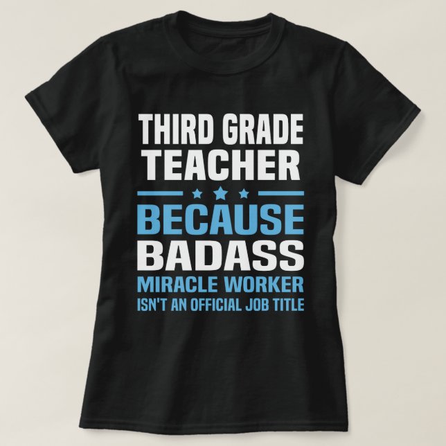 T-shirt Enseignant de troisième année (Design devant)