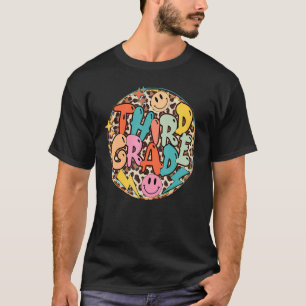 T-shirt Enseignant de troisième année Leopard Enseignant d