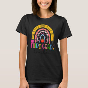 T-shirt Enseignant De Troisième Année Retour À L'École Boh