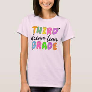 T-shirt Enseignant De Troisième Année, Retour À L'École, É