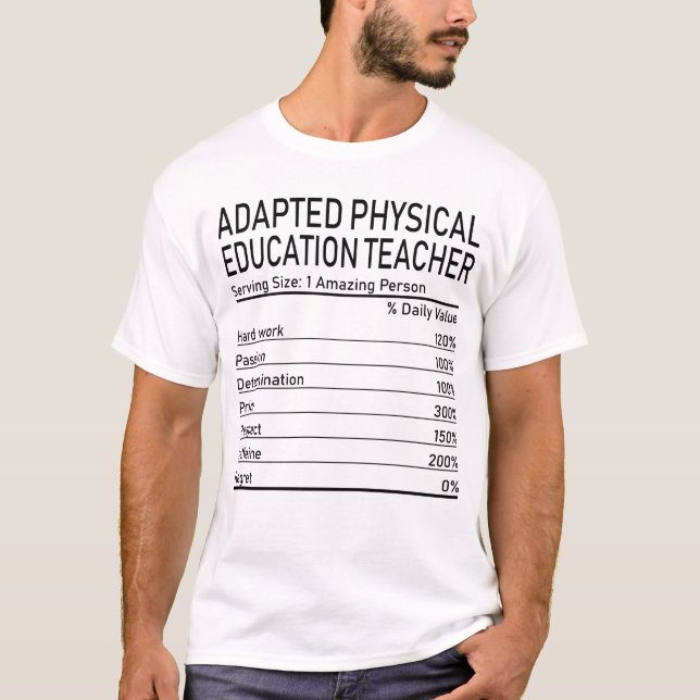 T-shirt Enseignant d'éducation physique adapté Personne Ex (Devant)