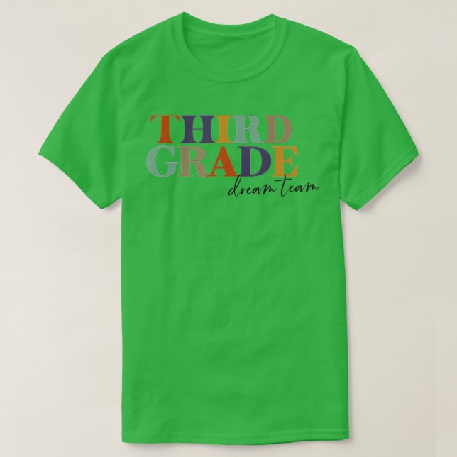 T-shirt Enseignant d'équipe de 3e année Enseignant d'équip (Design devant)