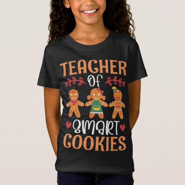 T-Shirt Enseignant des cookies intelligents - Funny Enseig (Devant)