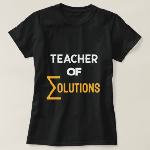 T-shirt Enseignant des théories et solutions Algebra Math 