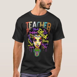 T-shirt Enseignant d'histoire noire afro-américaine Femmes