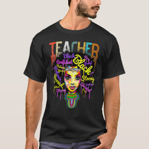 T-shirt Enseignant d'histoire noire afro-américaine S Femm