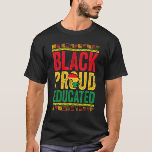 T-shirt Enseignant du Mois de l'histoire des Noirs Fière n