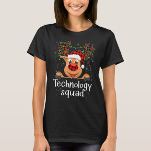 T-shirt Enseignant du Père Noël de l'équipe de technologie