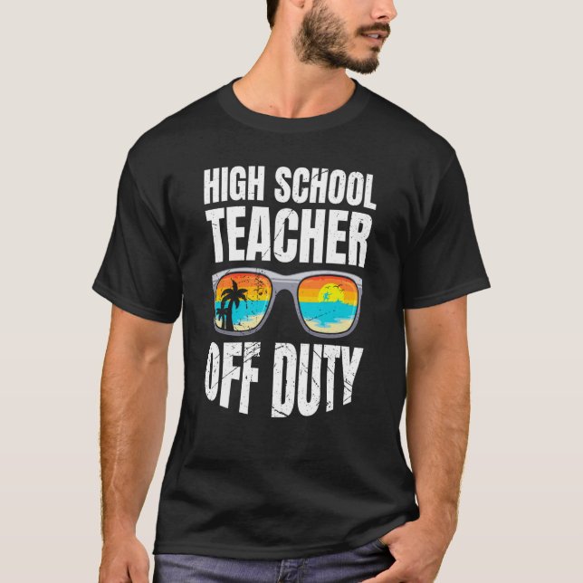 T-shirt Enseignant du secondaire professeur de vacances de (Devant)