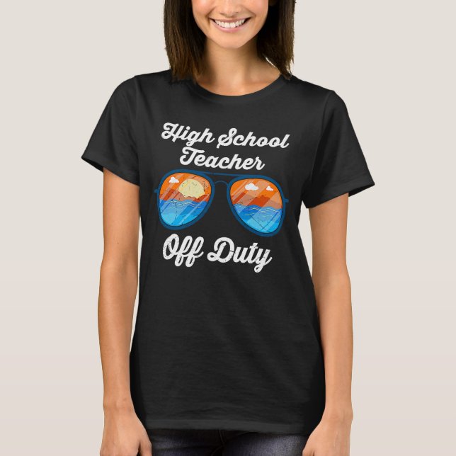 T-shirt Enseignant du secondaire professeur de vacances de (Devant)