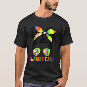 T-shirt Enseignant Élémentaire Chignon Méssé Groovy Premie