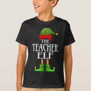 T-shirt Enseignant Elf Xmas Funny Family Matching Group Ch
