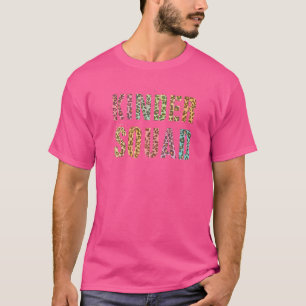 T-shirt Enseignant Empreinte de léopard de Kinder Squad He