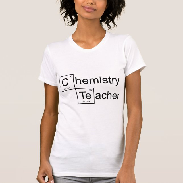 T-shirt Enseignant en chimie (Devant)