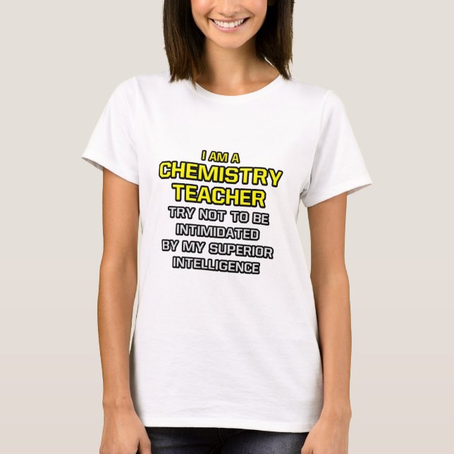 T-shirt Enseignant en chimie... (Devant)