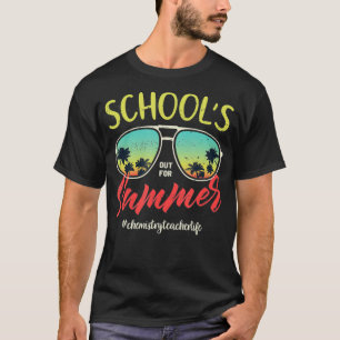 T-shirt Enseignant en chimie Drôle Dernier jour de sortie 