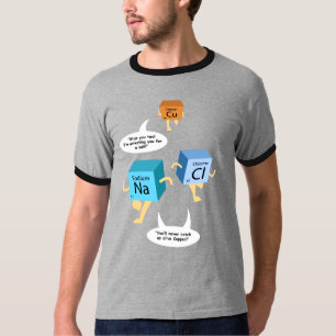 T-shirt Enseignant en chimie Éléments chimiques Gag Annive