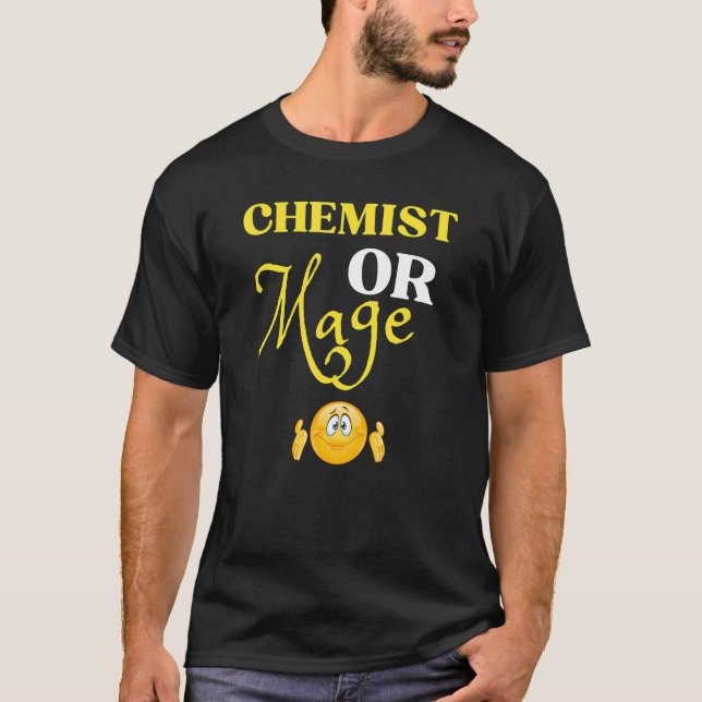 T-shirt Enseignant en chimie ou Mage Alchimie ou Enseignan (Devant)