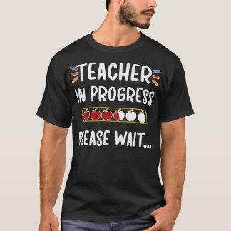 T-shirt Enseignant En Cours S'Il Vous Plaît Attendre Profe