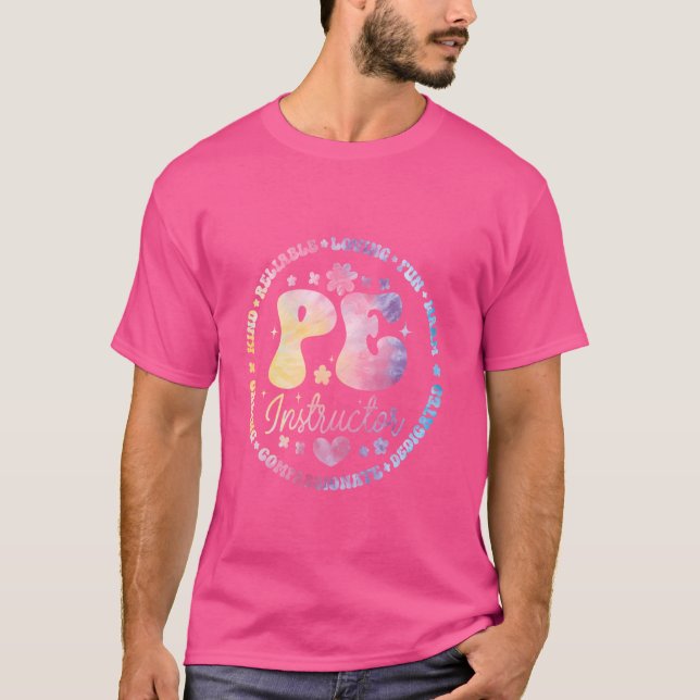 T-shirt Enseignant en éducation physique P.E Instructeur P (Devant)