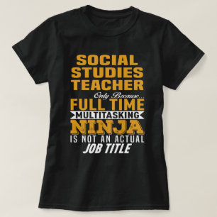 T-shirt Enseignant en études sociales