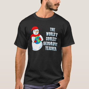 T-shirt Enseignant en géographie cool