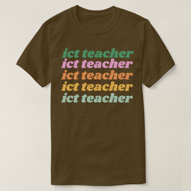 T-shirt enseignant en informatique (Design devant)